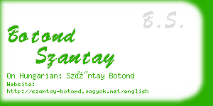 botond szantay business card